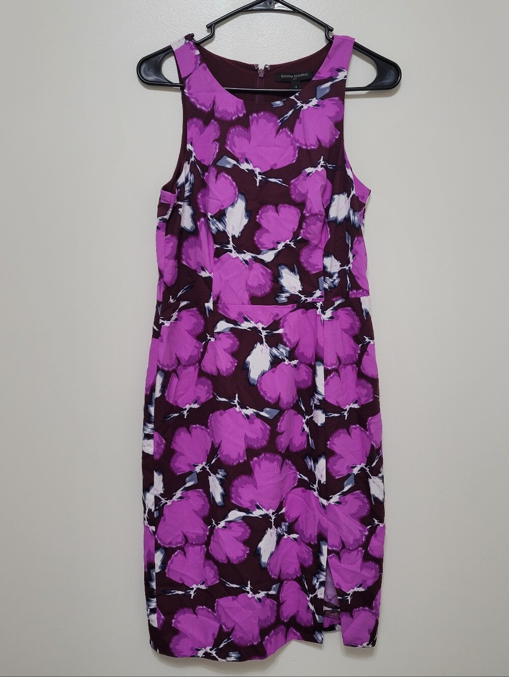 NWT Banana Republic Purple Floral Print Dress